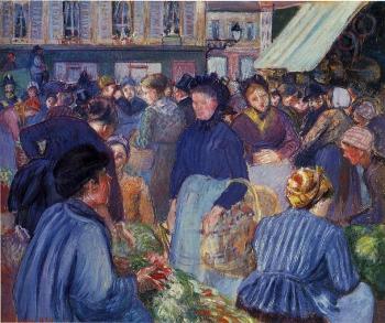 卡米耶 畢沙羅 The Market at Gisors 卡米耶 畢沙羅 The Market at Gisors